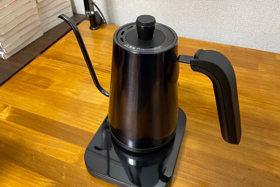 コーヒードリップにおすすめ温度調整機能付き【山善 電気ケトル 購入レビュー】