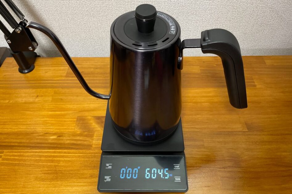 【お家コーヒー】買って良かったコーヒーグッズ・器具 9選｜ガシガシ使ってる：山善 電気ケトル（コーヒードリップ電気ケトル）