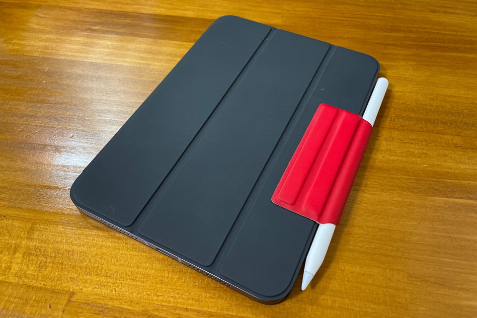 iPad mini6 純正Smart Folio　ペンホルダーつけてみた